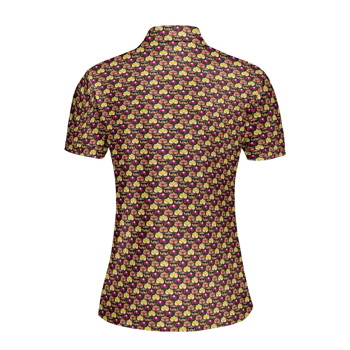 Heart Like Cute Booty Funny Polo Shirt For Women