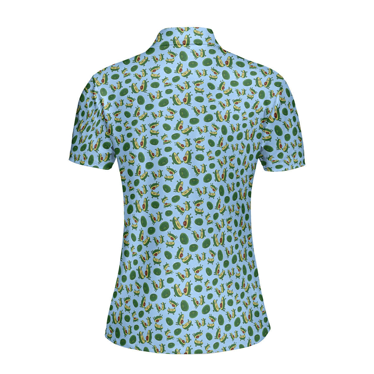The Avocado Jump Funny Polo Shirt For Women