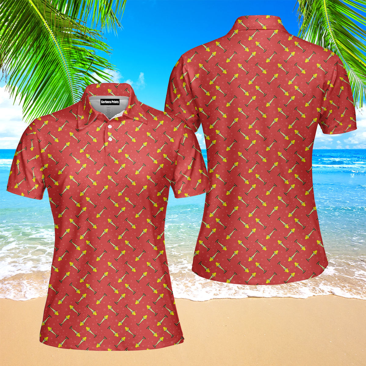 The Fragile Leg Lamp Christmas Funny Polo Shirt For Women