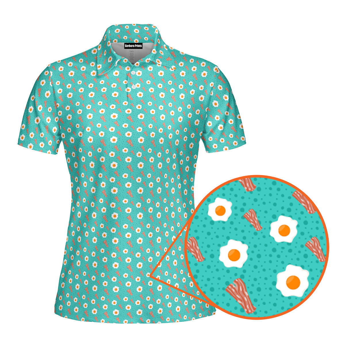 Breakfast Balls Funny Polo Shirt For Women