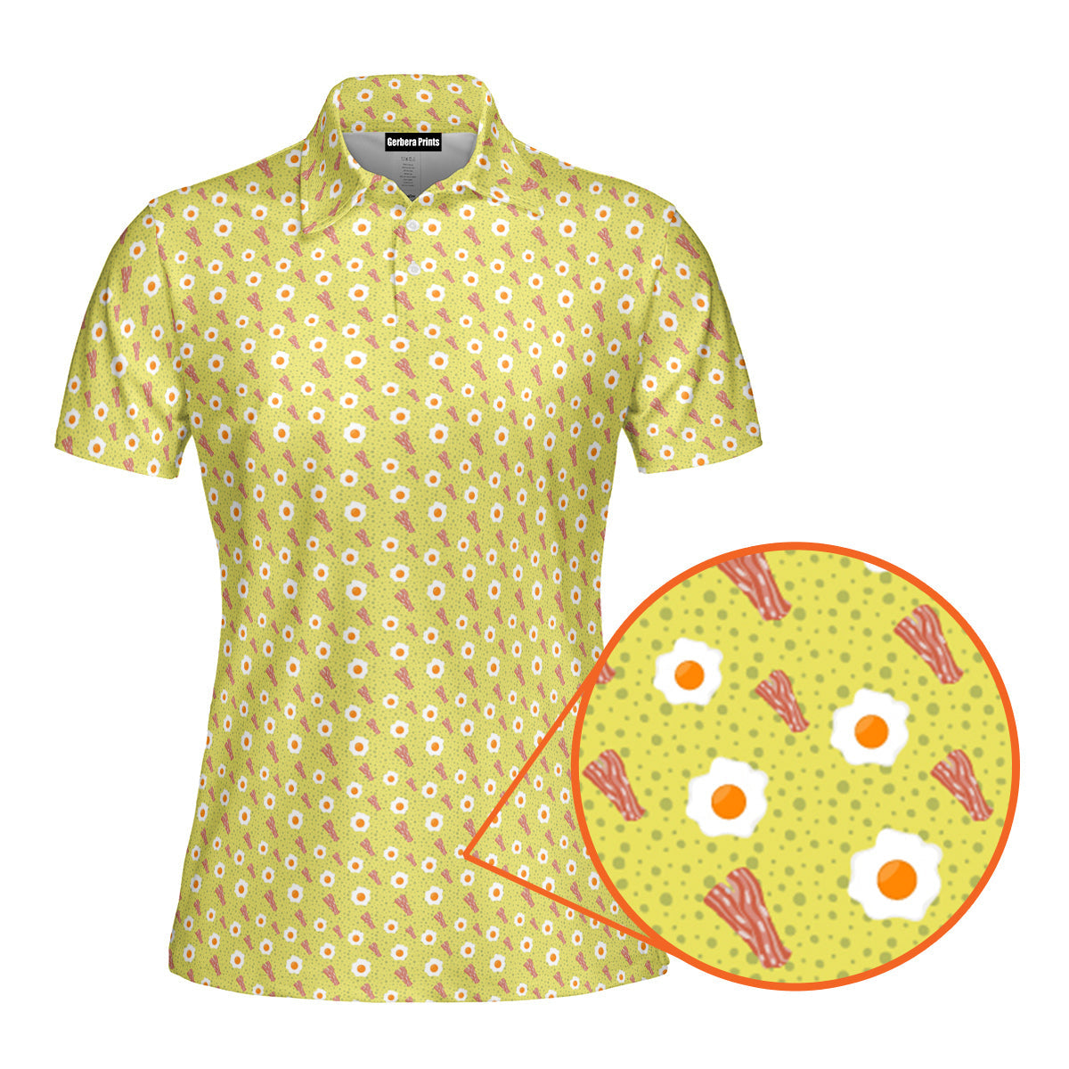 Breakfast Balls Funny Polo Shirt For Women
