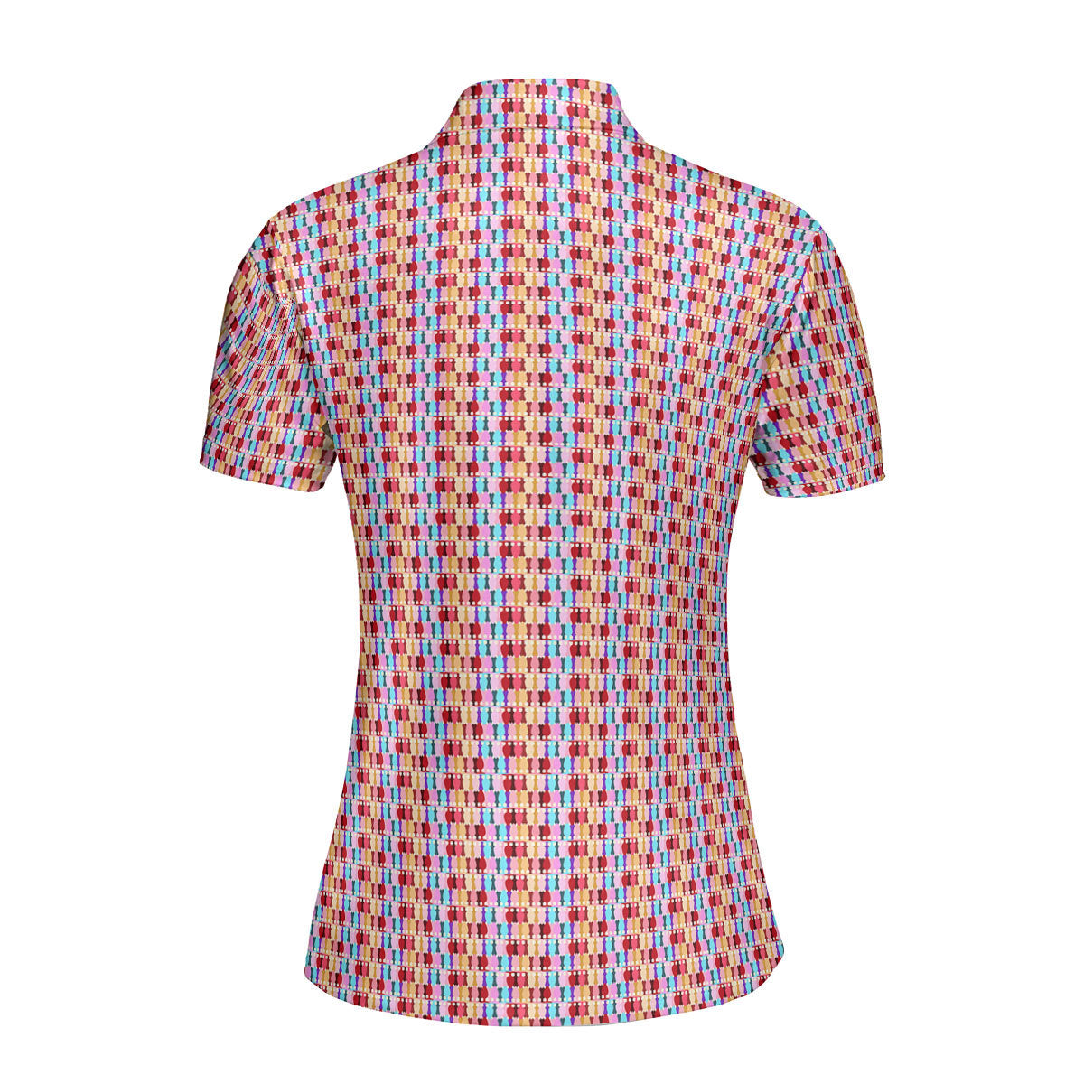 Colorful Blissful Stopper Funny Polo Shirt For Women