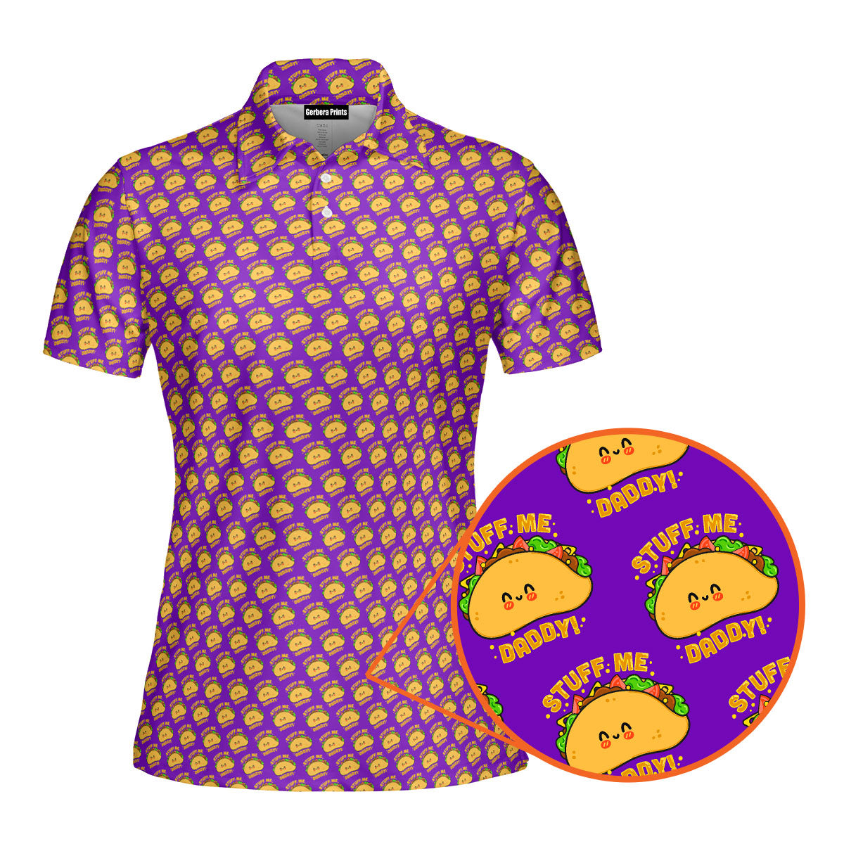 Stuff Me Daddy Funny Polo Shirt For Women