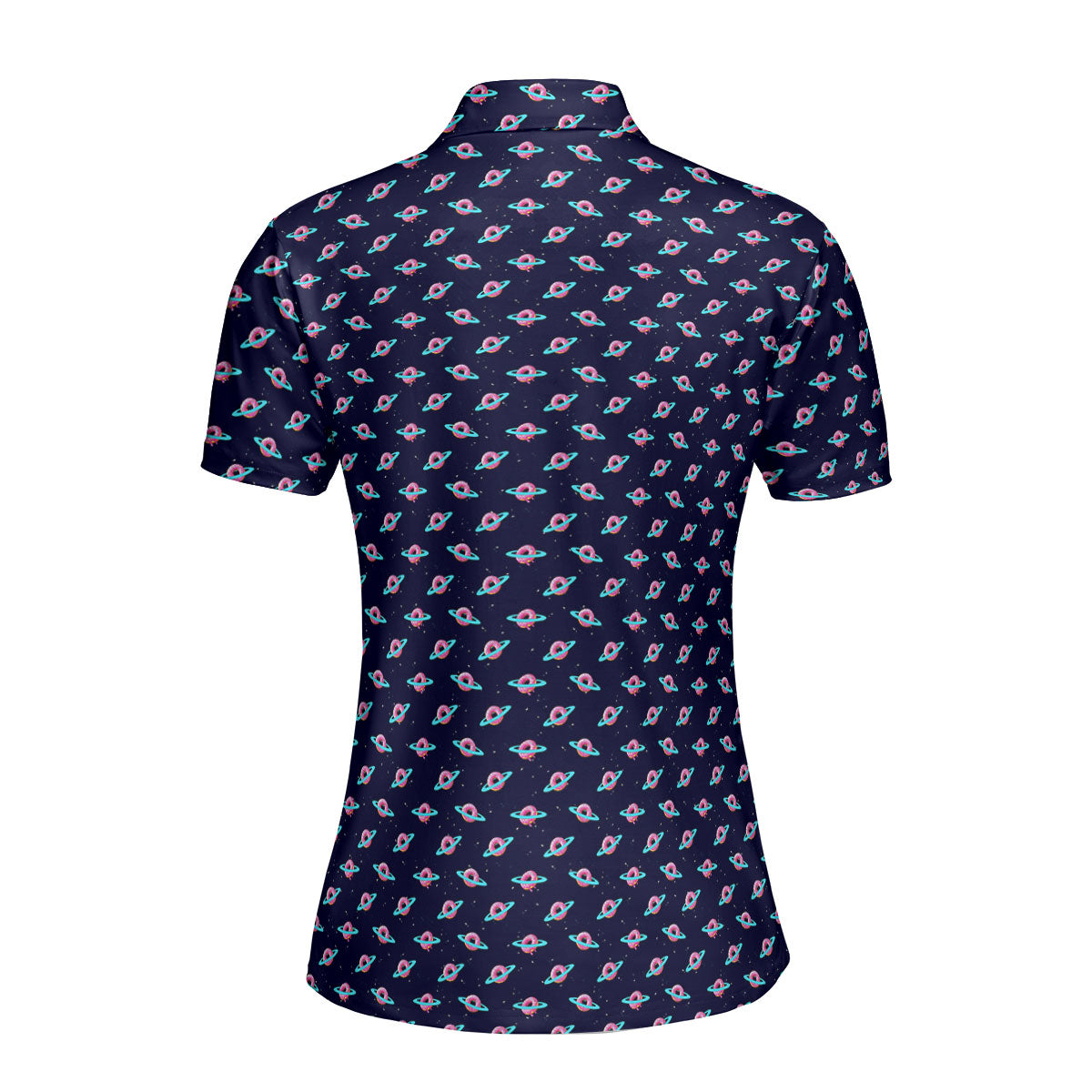Donut Planet Funny Polo Shirt For Women