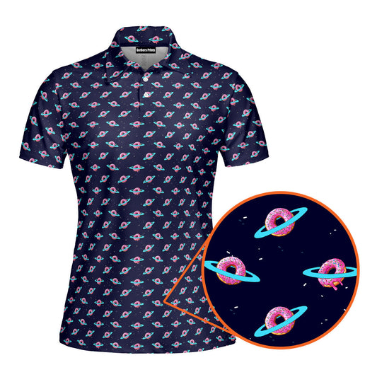 Donut Planet Funny Polo Shirt For Women