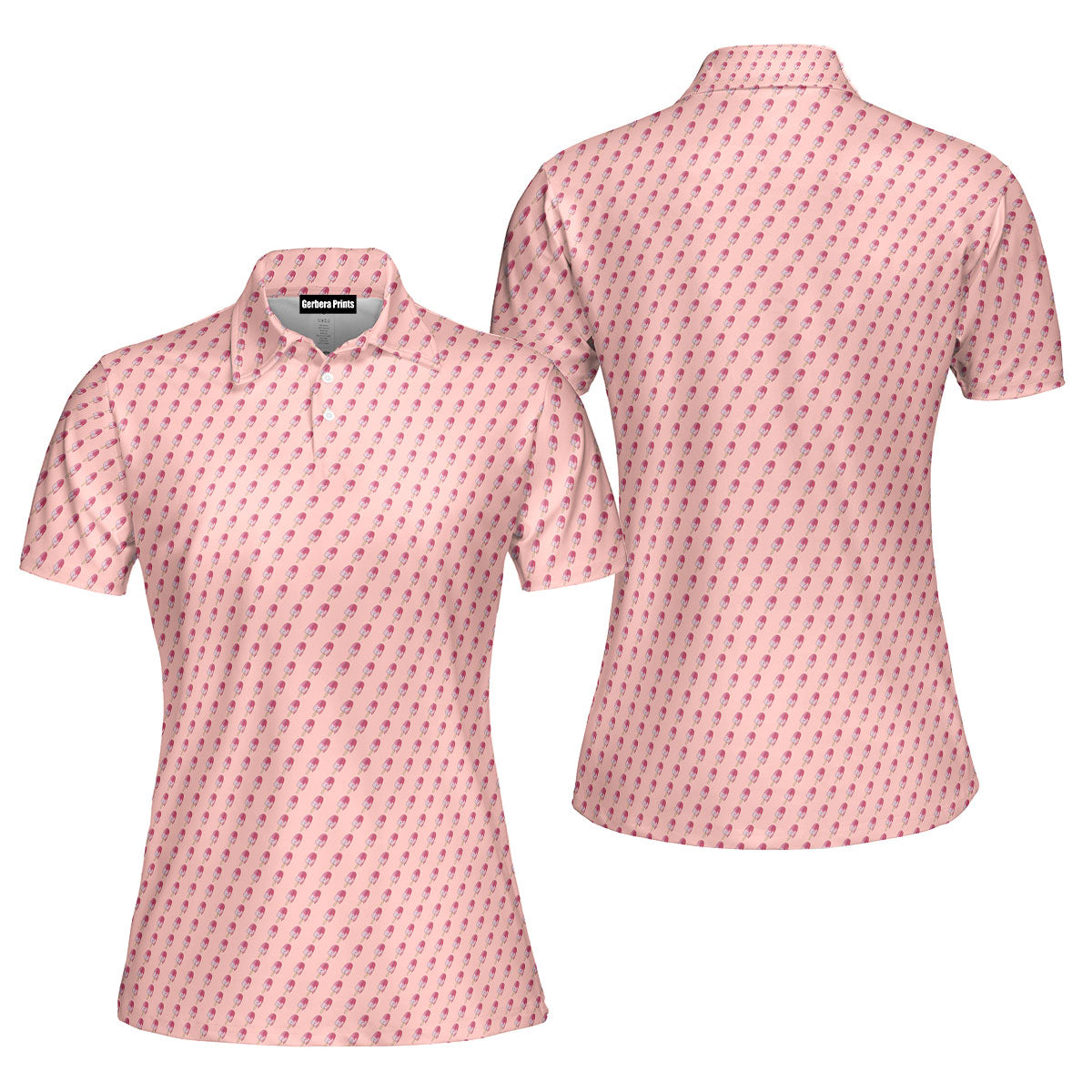 Ice Cream Funny Polo Shirt For Women