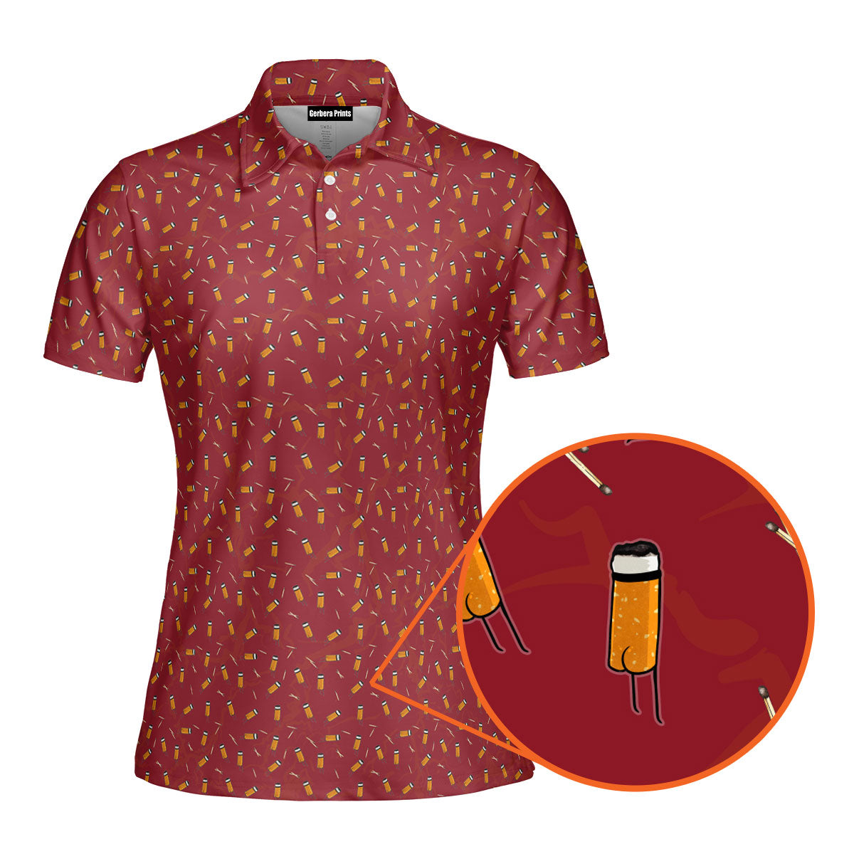 Cigarette Butts Funny Polo Shirt For Women