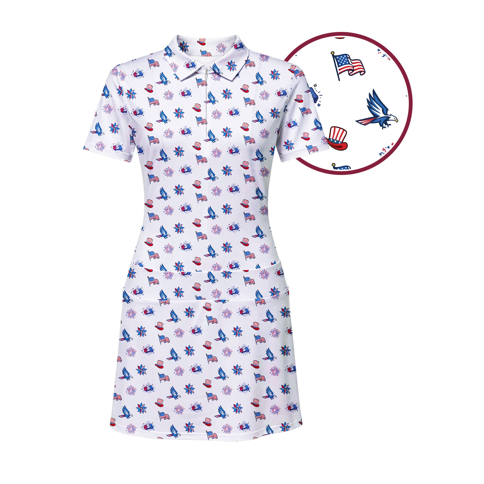 golf dresses for women nearby Freedom All Day Short Sleeve Dress, Women's Polo Dress, Golf Women, Golf Zipper Dress with Built-in Shorts adding sophistication to your link-larna-sleeved-mini-dress How to Style Black Collar Size/Sleeve US (Inches):16.5/34