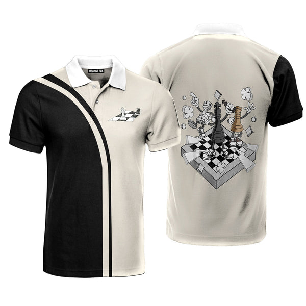 Chess Short Sleeve Polo Shirt For Men