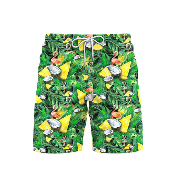 I'm Flocking Retired Flamingo Tropical Beach Shorts For Men