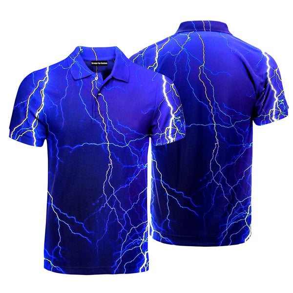 Lightning Lines Polo Shirt For Men