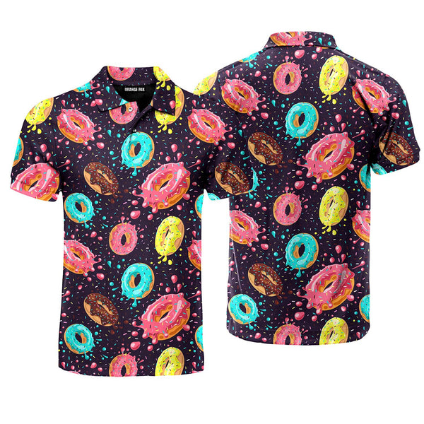 I Love Donuts Life Is Better Polo Shirt For Men