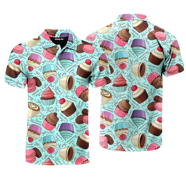 Yummy Colorful Chocolate Cupcakes Polo Shirt For Men