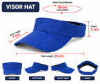 Hot Shot Embroidered Visor - Size Guide