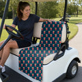 19th Hole Bloody Mary Cocktail Full-Size Towel & Car Seat Cover - On a Golf Cart Seat