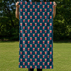 19th Hole Bloody Mary Cocktail Full-Size Towel & Car Seat Cover - Held Open