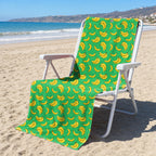 19th Hole Bogey Banana Green Full-Size Towel & Car Seat Cover - On a Beach Chair