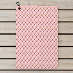 19th Hole Donut Give A Putt Players Gear Golf Towel - Laid Flat