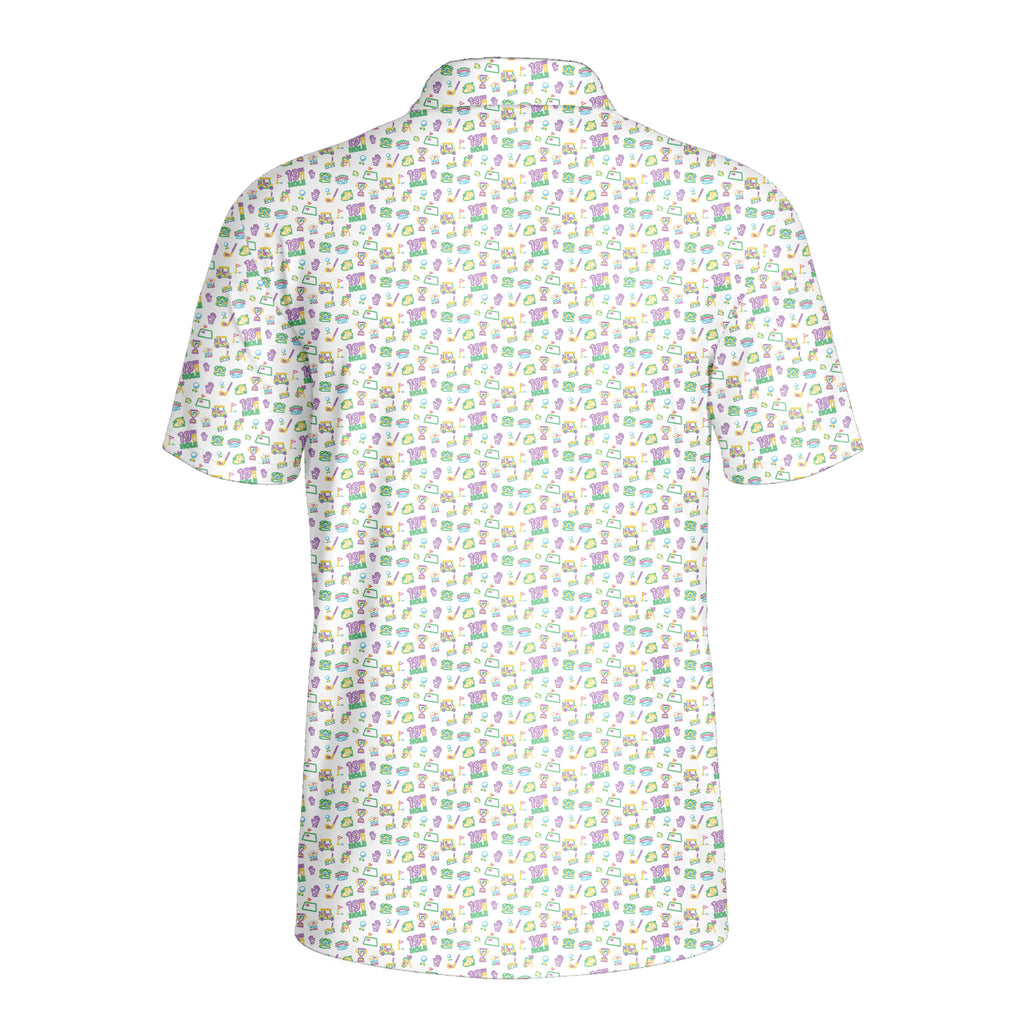 19th Hole Glow Polo Shirt For Men - Back