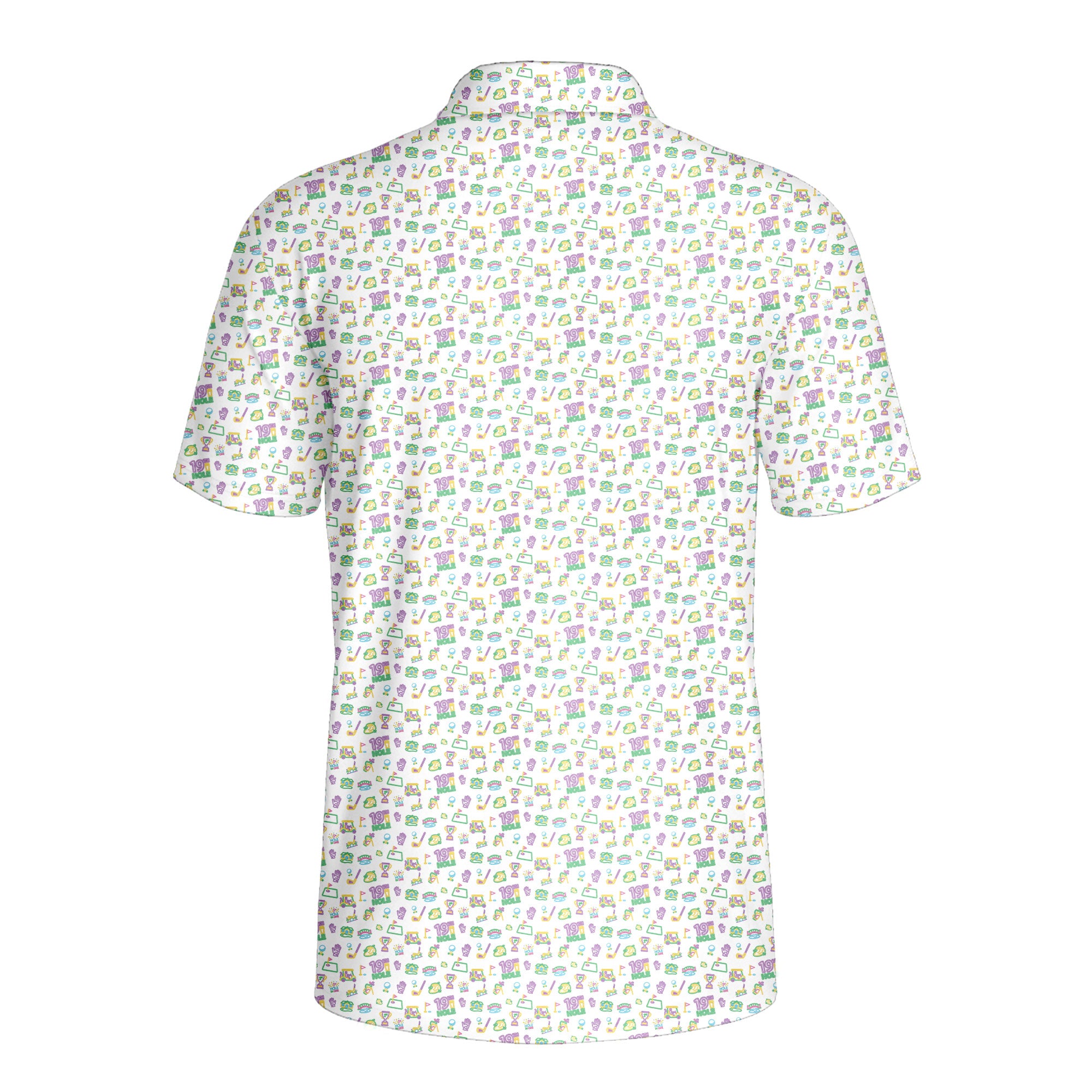 19th Hole Glow Polo Shirt For Men - Back