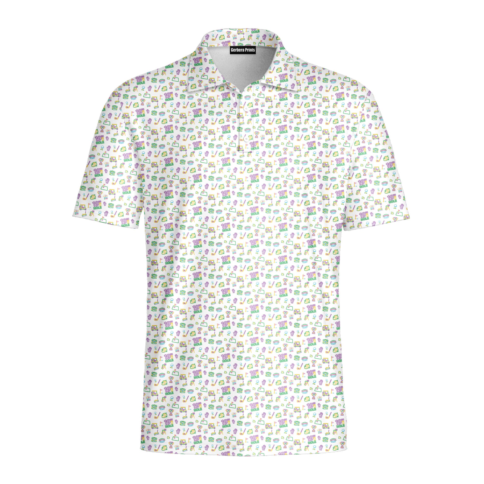 19th Hole Glow Polo Shirt For Men - Front