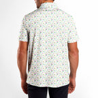 19th Hole Glow Polo Shirt For Men - Model Back