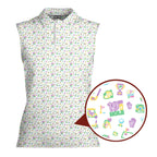 19th Hole Glow Women Sleeveless Polo Shirt - 1
