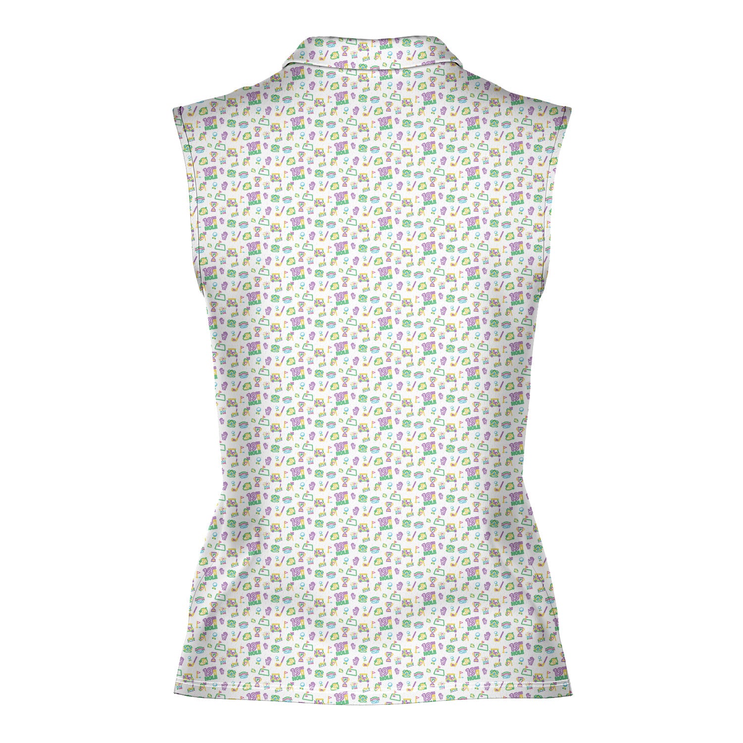 19th Hole Glow Women Sleeveless Polo Shirt - 3