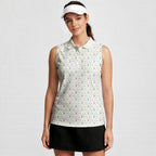 19th Hole Glow Women Sleeveless Polo Shirt - Model
