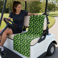 19th Hole Margarita Cocktail Slice Lime Full-Size Towel & Car Seat Cover - On a Golf Cart Seat