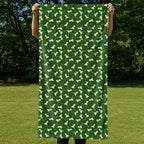 19th Hole Margarita Cocktail Slice Lime Full-Size Towel & Car Seat Cover - Held Open