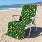 19th Hole Margarita Cocktail Slice Lime Full-Size Towel & Car Seat Cover - On a Beach Chair