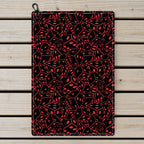 19th Hole Roll The Dice Vegas Themed Golf Towel - Laid Flat