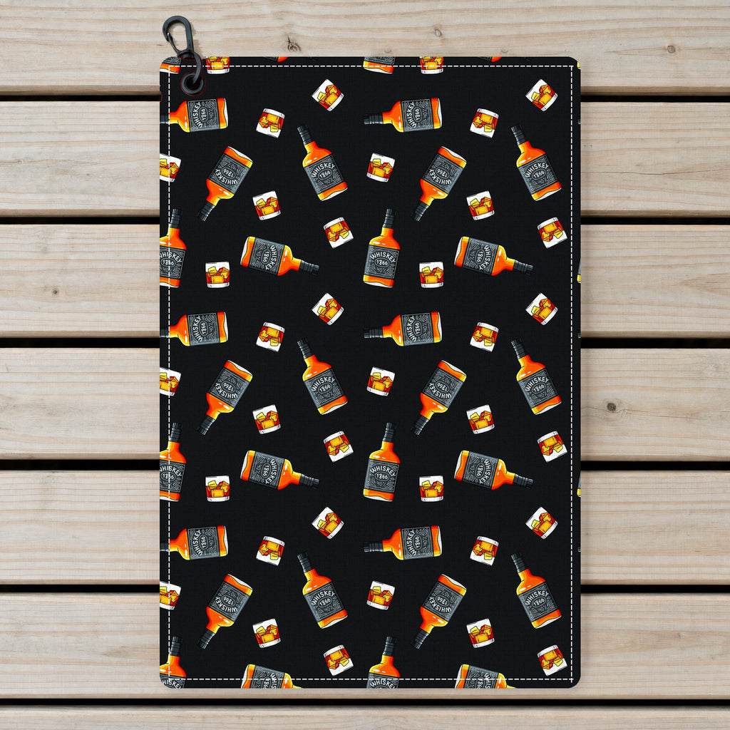 19th Hole Whiskey 1866 Golf Golf Towel - Laid Flat