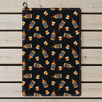 19th Hole Whiskey 1866 Golf Golf Towel - Laid Flat