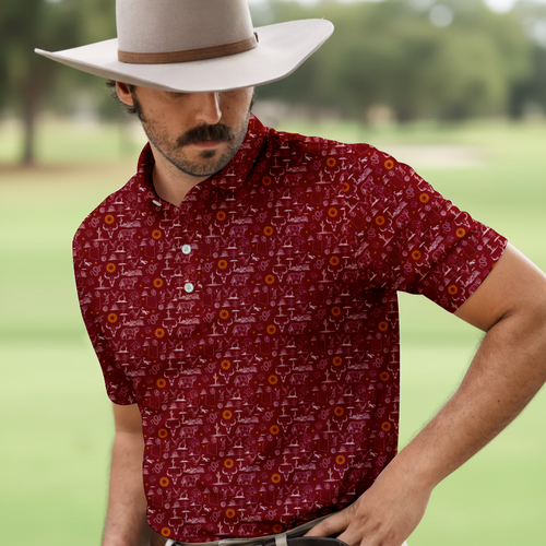 Desert Born-Polo Shirt For Men-Gerbera Prints