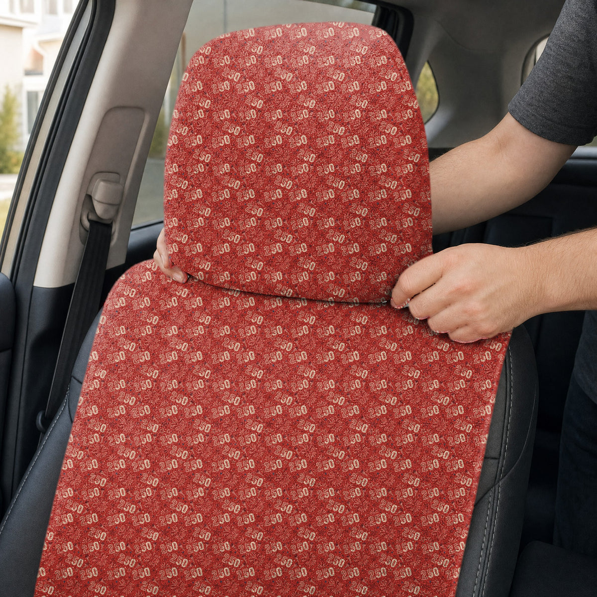 250th Anniversary Full-Size Towel & Car Seat Cover - Headrest Pocket