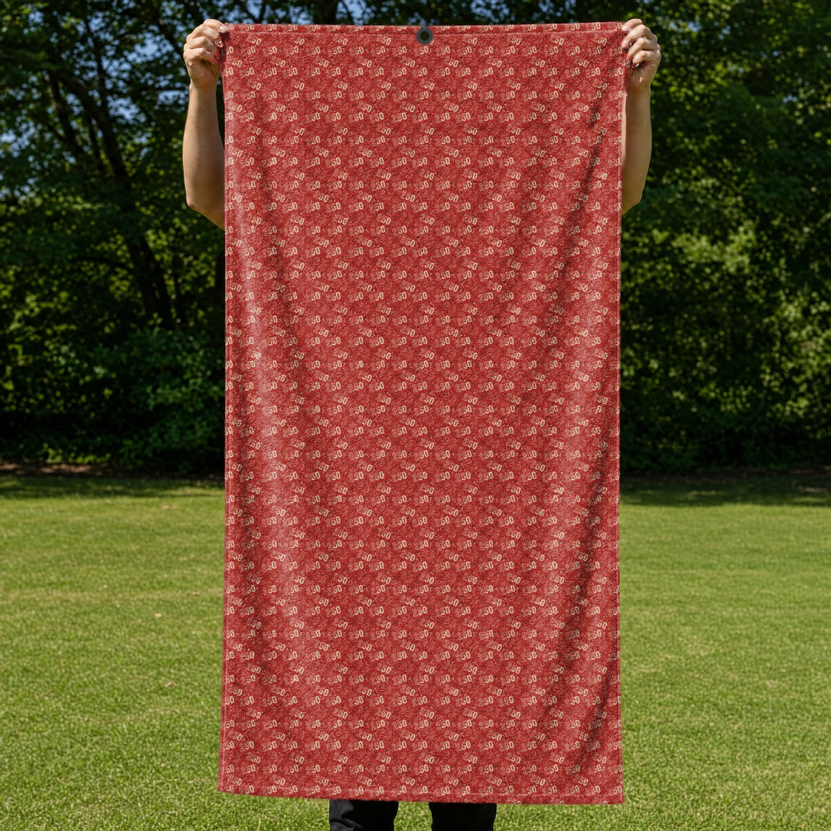 250th Anniversary Full-Size Towel & Car Seat Cover - Held Open