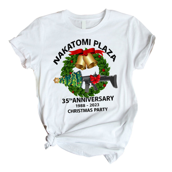 35th Anniversary 2023 Warrior Nakatomi Plaza Christmas Party Unisex T Shirt For Men & Women Size S - 5XL H7556-Popular Tee - Unisex-Gerbera Prints.