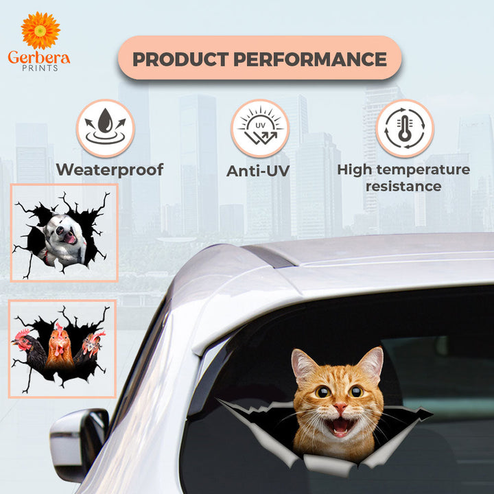 Bengal Cat  3D Vinyl Car Decal Stickers CCS3273