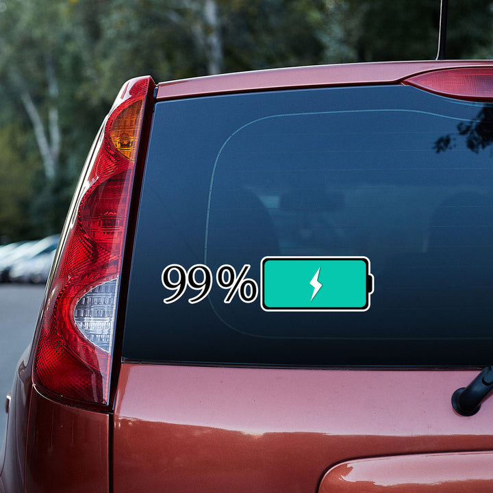 99% Of Battery 3D Vinyl Car Decal Stickers CS5673