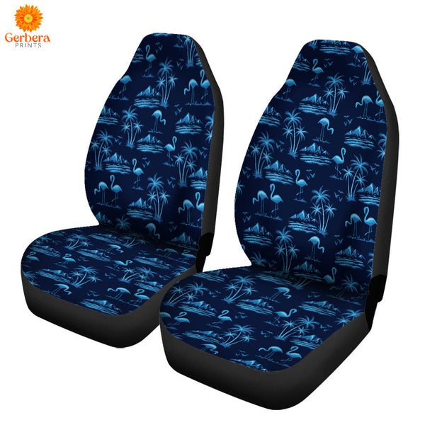 Amazing Neon Blue Tropical Island Car Seat Cover Car Interior Accessories CSC5433