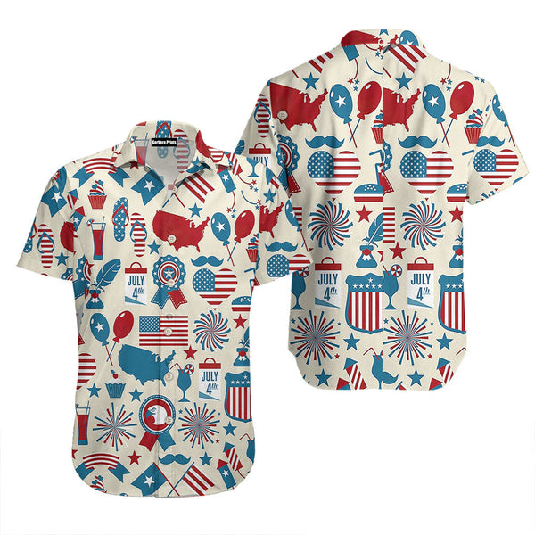 America Independence Day Fourth Of July Hawaiian Shirt