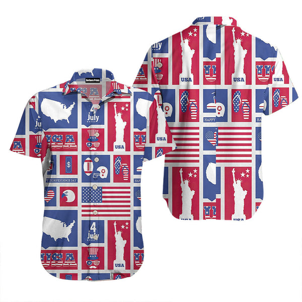 America Independence Day Happy America Hawaiian Shirt