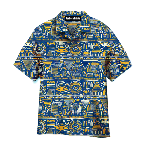 Ancient Egyptian Tribal Aloha Hawaiian Shirts For Men And For Women WT6785 Gerbera Prints