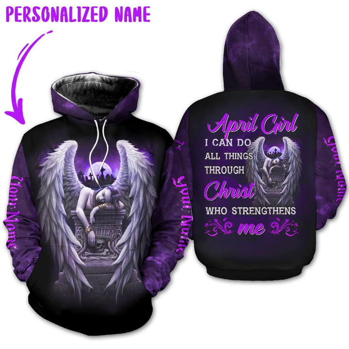 April Girl Custom Name Hoodie For Men & Women