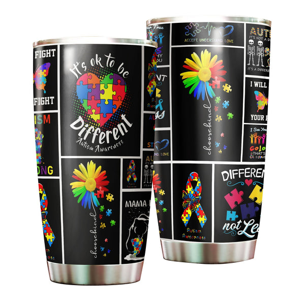 It's Ok To Be Different Stainless Steel Tumbler Cup1004