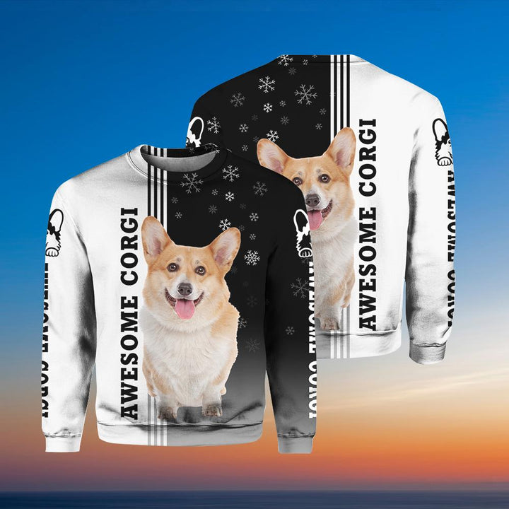 Awesome Corgi Dog Crewneck Sweatshirt For Men & Women