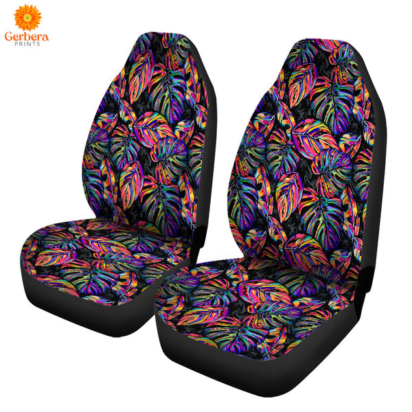 Awesome Multicolor Tropical Seamless Car Seat Cover Car Interior Accessories CSC5436