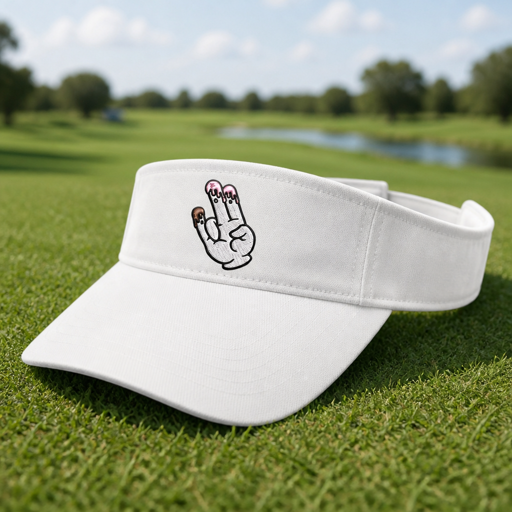 The Shocker Embroidered Visor - Lifestyle, White